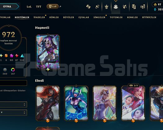 TR 972 KOSTUM ARCANE PARAMPARÇA JİNX 300 K MAVİ OZ