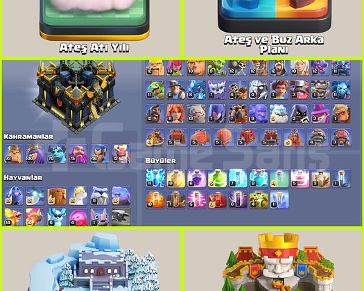 46 KOSTÜM!! 6 ARKAPLAN!! TH17 MAX HESAP
