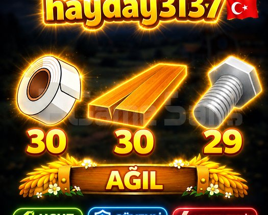 89 ADET AĞIL MALZEMESİ HEMEN TESLİM