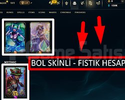 195 LVL + 126 SKİN + MAİL ONAYSIZ + FIRSAT !!