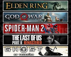 Elden + GOW + Spider 2 + TLOU2 + Tsushima