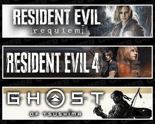 Resident Evil 4 + Requiem + Ghost Of Tsushima