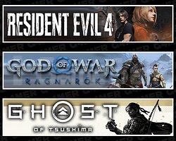 Resident Evil 4 + Ragnarök + Ghost Of Tsushima