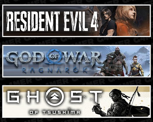 Resident Evil 4 + Ragnarök + Ghost Of Tsushima