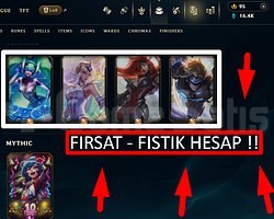 285 LVL + 282 SKİN + FIRSAT HESAP + MAİL !!! + TEL