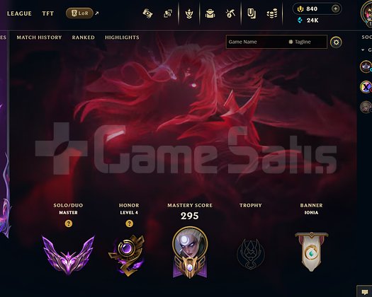 Yeraltı Kralı Viego skinli CHAL GÖRMÜŞ MASTER ACC