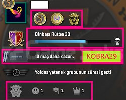 3 MADALYA 94 WİN 275 SAAT SEÇKİN HESAP