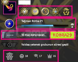 TR HESAP+FACEİT+5 MADALYA 368 WİN 782 SAAT SEÇKİN