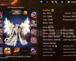 S75 SERVERİNDE MAGE HESAP