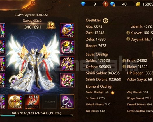 S75 SERVERİNDE MAGE HESAP