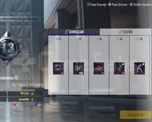 46 LEVEL 13LV KOLEKSIYON TEK BAĞ BEDAVA FİYATTAN