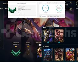 EUW ZÜMRÜT 4 74 WINRATE 9 ÇOK GÜZEL SKIN FIRSAT
