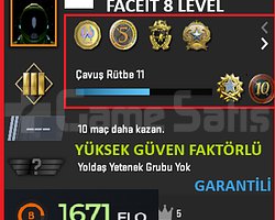 FACEİT 8 LEVEL | 6 MADALYA | 1738 SAAT