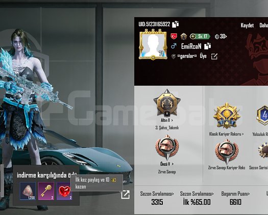 Pubg Hesabım Satılıktır Arabalı M416 Buz 7 Max