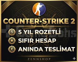 5 YIL ROZETLİ PRIME TÜRK HESAP  ANINDA TESLİM
