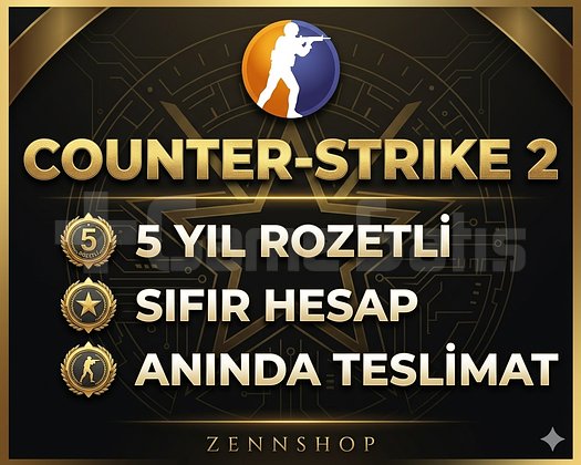 5 YIL ROZETLİ PRIME TÜRK HESAP  ANINDA TESLİM