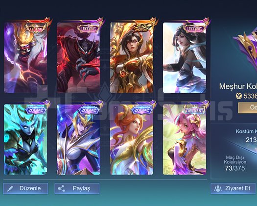 Mobile legends dolu hesap