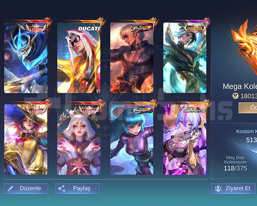 Mega 4 hesap kof gus colector ling ve daha fazlası