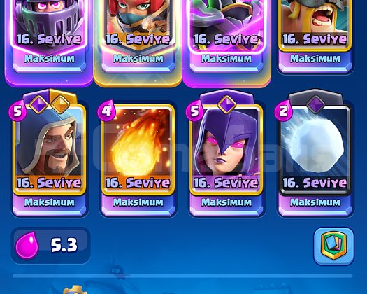 11500Kupa 9yearDopdolu Upucuz Clash Royale Hesabı