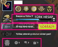 TR HESAP+FACEİT+5 MADALYA 120 WİN 672 SAAT SEÇKİN