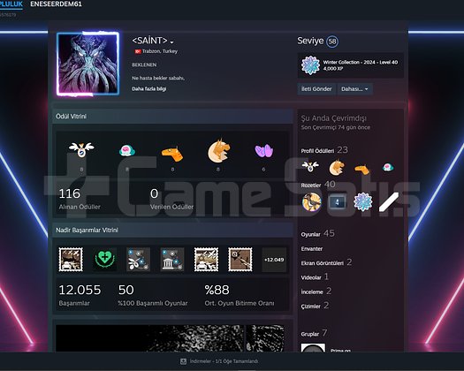 DOLU STEAM HESABI +58 LVL