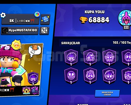 Harika 70k+400 skin 6brwl pas plus