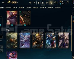 EUW 61LVL UNRANKED HESAP KOSTUMLER GORSELDE