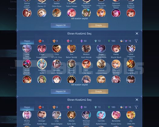 CHOU KOF GUS11.11 VE YSS COLLECLİ DOPDOLU