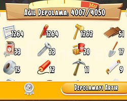 +60 LEVEL 4000 DEPO ARAZİ DOLU HESAP SINIRLI STOK
