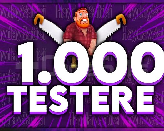 1.000 ADET TESTERE SINIRLI STOK