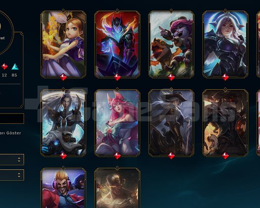 Kara Alistar + 200 Skin Mainlik Hesap Tr Server