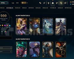 Kara Alistar + 200 Skin Mainlik Hesap Tr Server