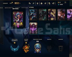 EUW PLAT 4  76 WINRATE 8 SKIN SMURF