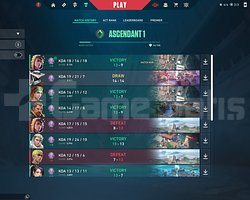 YÜCELİK 1 MAİNLEMLİK VALORANT + EU WEST LOL HESABI