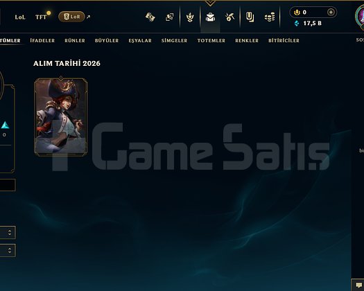 25 Lvl lol hesap 14 kutu 17,5 öz