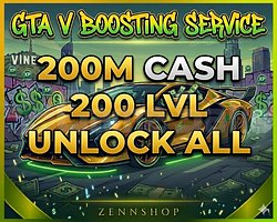 GTA V | BANSIZ 200M + 200LVL + UNLOCK