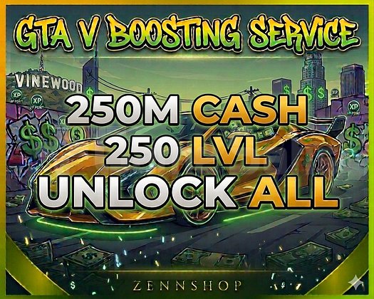 GTA V | BANSIZ 250M + 250LVL + UNLOCK
