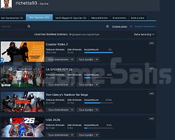 FC26 + NBA2K26 + R6+ CS2 + Popüler oyunlar