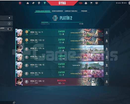 PLAT 2 - HIGH MMR - MAİL DEĞİŞEN!