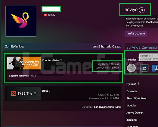 NADİDE ! FACEİT+ 7 MADALYA 240 WİN 738 SAAT SEÇKİN