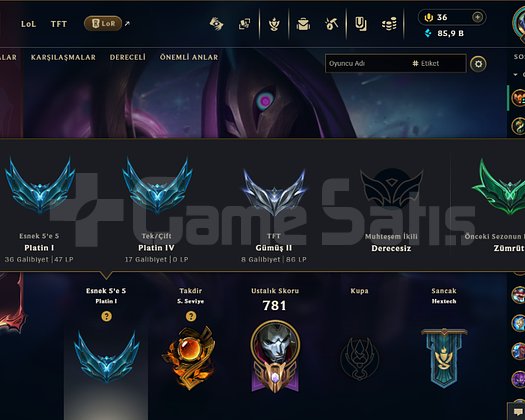 LOL+VALO 239 KOSTÜM 55 KAPLAMALI DOLU HESAP