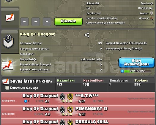 9 LVL GÜZEL İSİMLİ KLAN