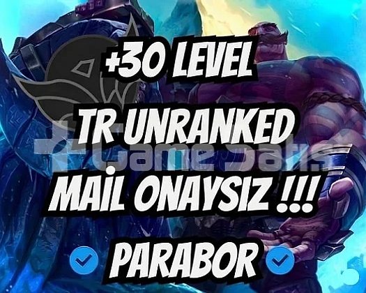 TR + UNRANKED + MAİL ONAYSIZ + HESAPLAR!