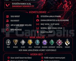 VALORANT RANK BOOST / DUO / KOÇLUK