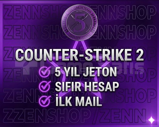 CS2 5 YIL JETON - ILK MAIL HIZLI TESLİM!