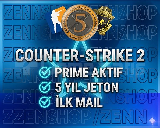 CS2 5 YIL JETON PRIME AKTİF HIZLI TESLİM!
