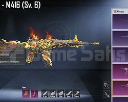 M416 Kızıl Gökbıçağı  6 seviye  Kanlı kuzgun 2 sev
