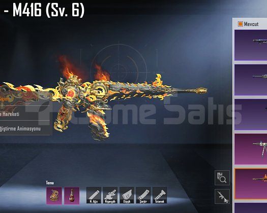 M416 Kızıl Gökbıçağı  6 seviye  Kanlı kuzgun 2 sev