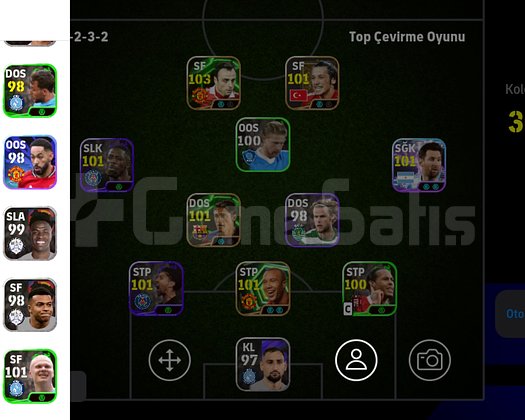 3097 Kadro Gücü  Uygun Fiyata eFootball Hesabı