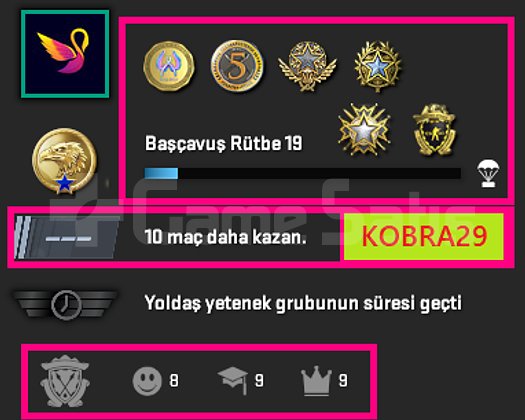 FACEİT+6 MADALYA 352 WİN 652 SAAT SEÇKİN